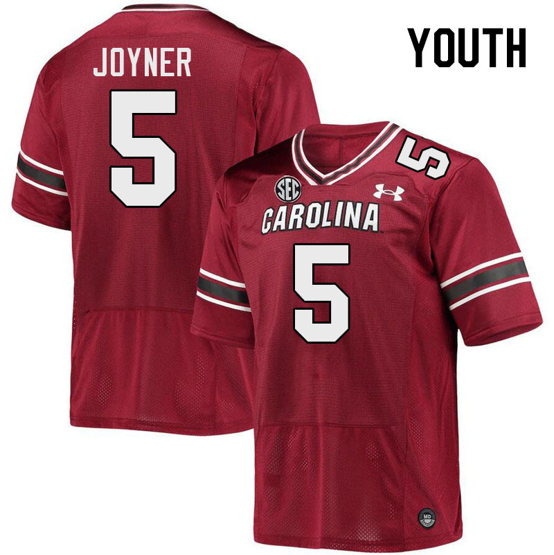 Youth #5 Dakereon Joyner South Carolina Gamecocks 2023 College Football Jerseys Stitched-Garnet